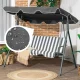 MultiGarden FC-007A GREY Garden Swing Canopy, 200x120 cm, Grey