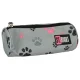 Bambino St. Right School Pencil Case with Paws, Grey
