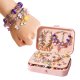DIY Charm Bracelet and Jewelry Making Kit for Girls in Box, 132 Pcs, Pink