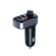 XO BCC10 Bluetooth FM Transmitter for Car with MP3 Player & 3.1A USB Charger, Black