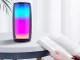 Portable Wireless Bluetooth Speaker with RGB Light and FM Radio, Black
