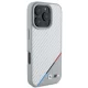 BMW iPhone 16 Pro Case M Carbon Tricolor Line MagSafe, Gray