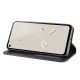 Google Pixel 4a Retro Magnetic Leather Case Cover with Card Slots, Black