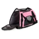 Travel pet carrier bag for cats and dogs, pink