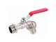 IBC Tank Tap 1000L with 1/2\" Hose Connection, Silver