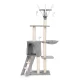Petsi Cat Scratching Post with House and Hammock Grey 134 cm