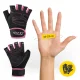 4FIZJO Gym Gloves with Wrist Wrap Size L, Pink