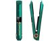 2-in-1 cordless ceramic hair straightener LCD, adjustable temperature, power bank, green