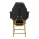 Activeshop 557G Cosmetic Chair with Trays, Gold and Black