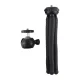 Puluz PU435 Flexible Mini Octopus Tripod with 360° Ball Head and 1/4\" Thread, Black
