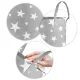 Nukido Toy Basket, Grey with Stars