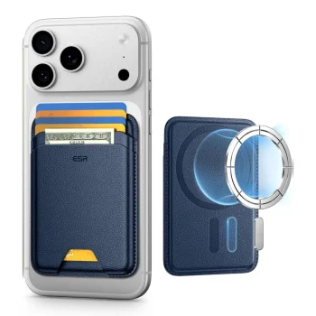 ESR Classic RFID MagSafe Phone Wallet Navy Blue