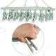 Compact Laundry Drying Hanger with 32 Pegs, Blue