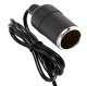 230V to 12V Power Adapter with Car Lighter Socket, 2A 24W, black