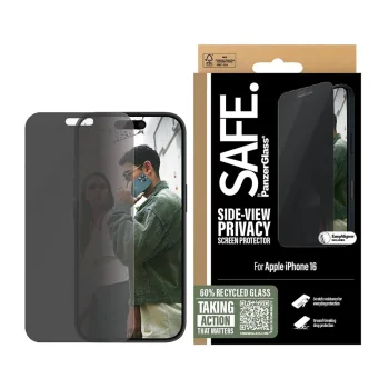 SAFE by PanzerGlass iPhone 16 Plus 6.7" Privacy Screen Protector Ultra-Wide Fit SAFEP95877