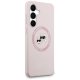 Karl Lagerfeld Silicone Karl & Choupette Heads MagSafe Phone Case Cover Samsung Galaxy S25 FE - Pink
