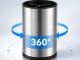Kitchen Cutlery Drainer Organizer, 360° Rotating, Steel