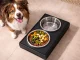 Elevated Double Pet Bowl on Stand for Dogs and Cats, 2x 1.8 L, Stainless Steel