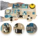 LULILO BUSO Educational Toy Wooden Manipulation Sensory Busy Board, 40x26cm