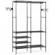 Massido 686600 Freestanding Clothes Rack, Black