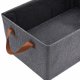 Clothing Organizers for Closet 5 Pack, Foldable Fabric Storage Bins, Gray