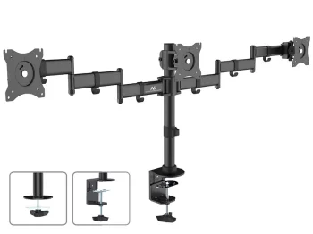 Maclean MC-691 Desk Mount for 3 Monitors, 13"-27", 8kg