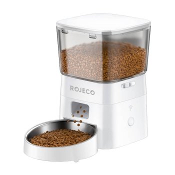 Rojeco 2L Automatic Feeder Bowl Container Food Dispenser for Dogs Cats WiFi
