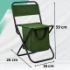 Folding Camping and Fishing Stool, 35 x 26 x 36 cm