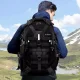 Trizand 00020534 Military Style Hiking Backpack, 25L, Black