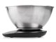 Electronic kitchen scale with metal bowl, 5kg/1g precision