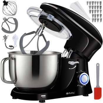 Ruhhy 2200W planetārais virtuves kombains, 6.2L, melns