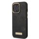 Guess Peony Logo Plate MagSafe Case for iPhone 13 / 13 Pro, Black
