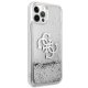 Guess iPhone 12 Pro Max Case 4G Big Liquid Glitter, Silver