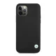BMW iPhone 12 Pro Max Case Leather Deboss, Black