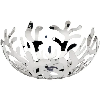 Alessi Mediterraneo Fruit Bowl ESI01/25, 25 cm, Silver