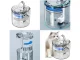 Automatic Pet Water Fountain for Cats and Dogs, 1.8L, Transparent