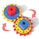 Bakalu Wooden Zoo Sorter with Gears and Geometric Shapes
