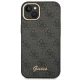 Guess 4G Vintage Gold Logo Case for iPhone 14 Plus - Black