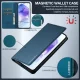 Samsung Galaxy A35 ( SM-A356E/DS ) LC.IMEEKE PU Leather Wallet Protective Book Case Cover, Blue