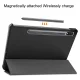Samsung Galaxy Tab S9 (SM-X710, SM-X716B) Trifold Stand PU Leather Cover Case, Black