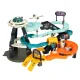 Multilevel Space Car Track with Steering Wheel and Cars