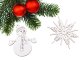 Wooden Christmas Tree Decorations, Pendants, Ornaments, 20 pcs.