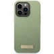 Guess iPhone 14 Pro Max Case Silicone Logo Plate MagSafe, Green