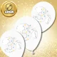 Transparent Latex Balloons 3rd Birthday Origami, 30 cm, 12 Pack