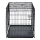 Pethaus PH-200 Foldable Dog Crate, Size S, 75.5 x 47.5 x 54 cm, Black