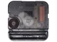 Silent Quartz Clock Mechanism, Black