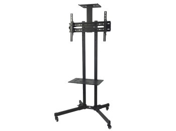 Maclean MC-661 Professional TV Cart Stand on Wheels, VESA 600x400, 55kg