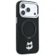 Karl Lagerfeld Ring Stand 360 Choupette Head Pin MagSafe Case for iPhone 18 Pro / 17 Pro - Black