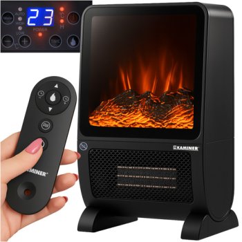 Kaminer Blazeo 26317 Electric Fireplace Heater with Flame Effect 2000W
