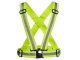 Reflective Safety Harness for Running Cycling Motorcycle, High Visibility Green
